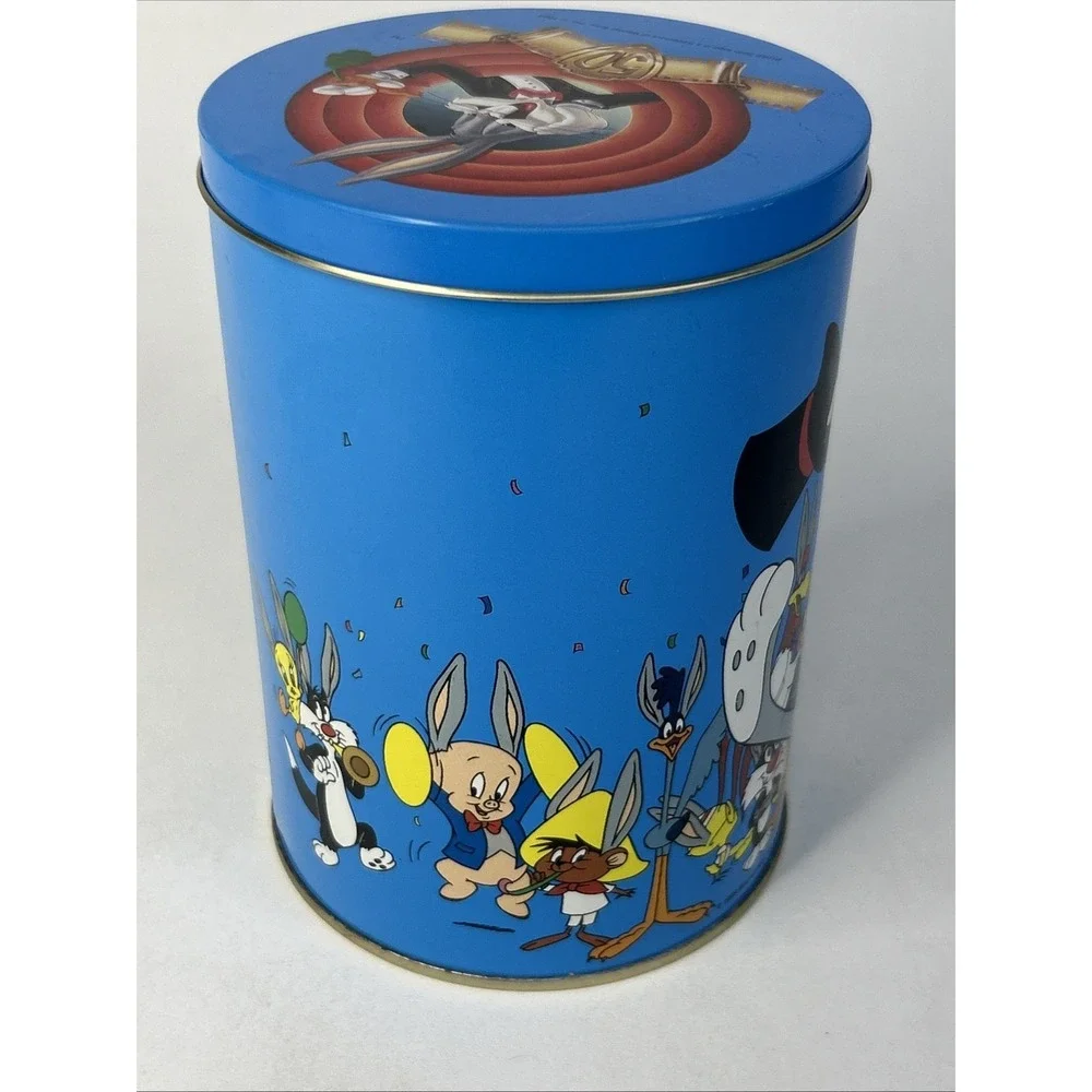 VTG 1989 Bugs Bunny 50th Birthday Tin Looney Tunes Brachs Jelly Bean England EUC